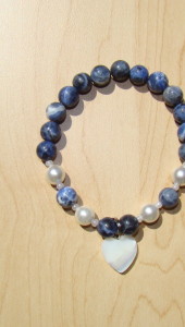 Sodalite Bracelet with Mother Of Pearl